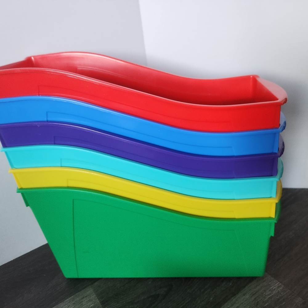 Colorful Stackable Storage Bins - Picture 6 of 6